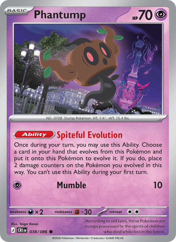 Phantump — Pokémon card