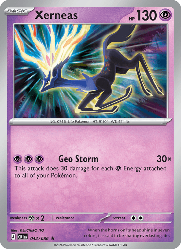 Xerneas — Pokémon card