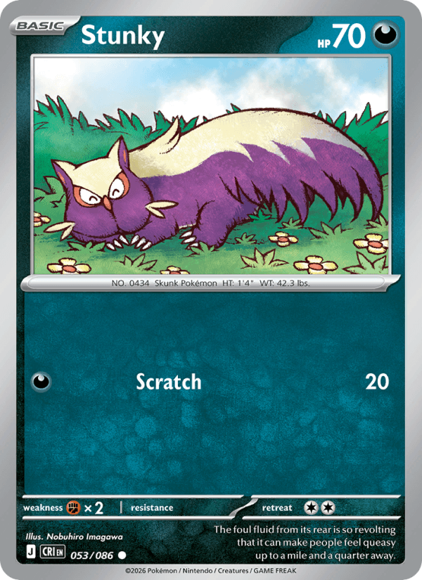 Stunky — Pokémon card