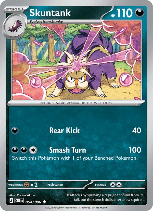 Skuntank — Pokémon card