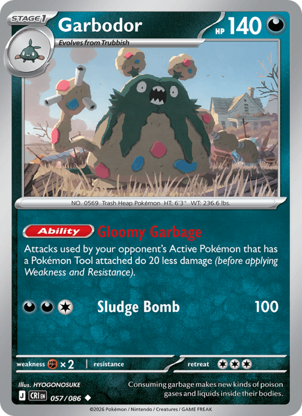 Garbodor — Pokémon card