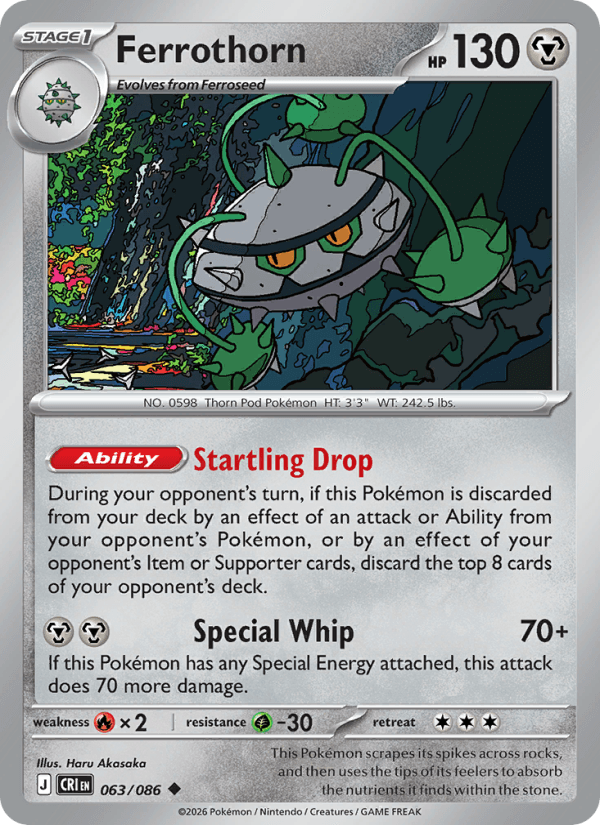 Ferrothorn — Pokémon card