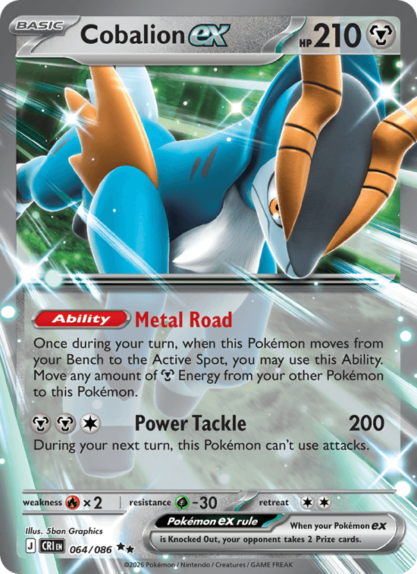 Cobalion ex — Pokémon card