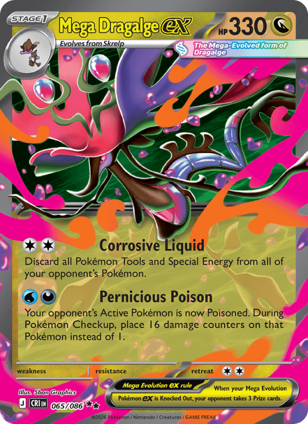 Mega Dragalge ex — Pokémon card