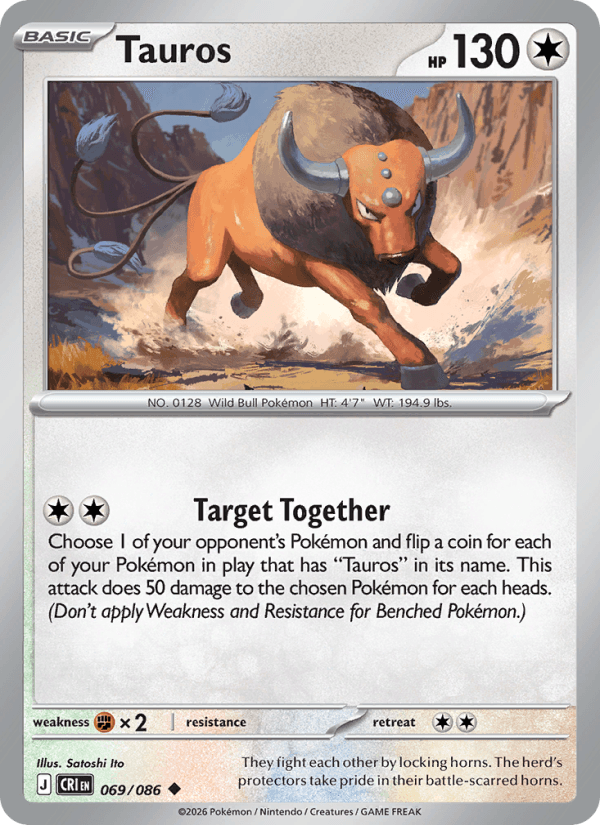 Tauros — Pokémon card