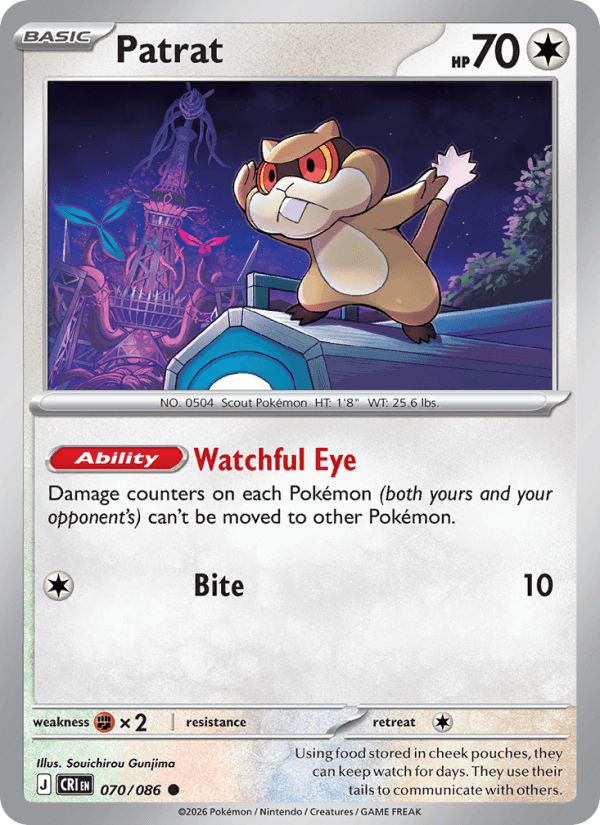 Patrat — Pokémon card
