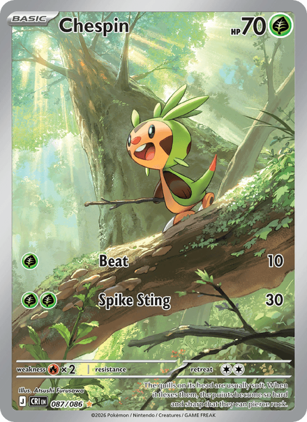 Chespin — Pokémon card
