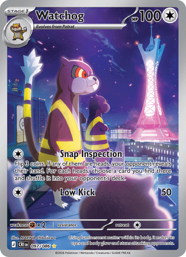 Watchog — Pokémon card