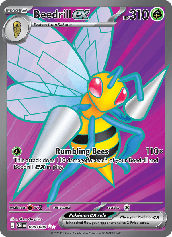 Beedrill ex — Pokémon card