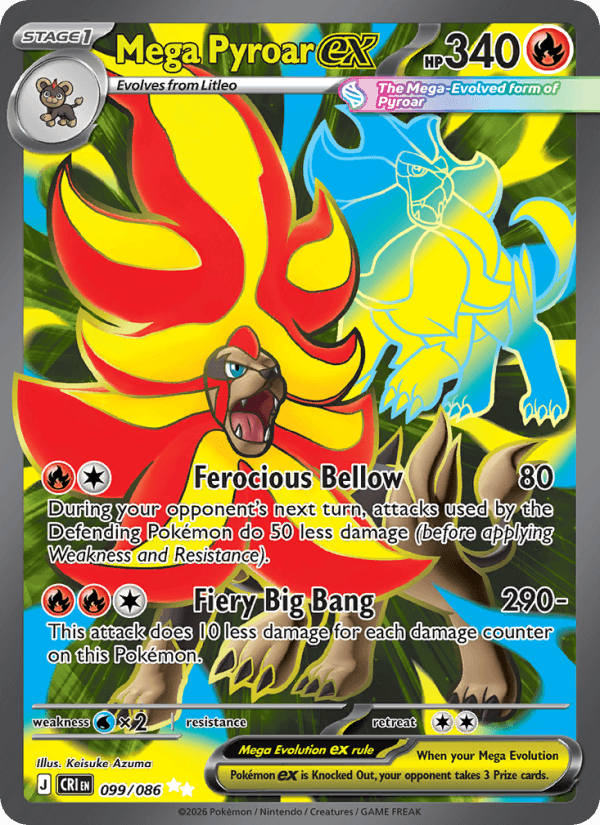 Mega Pyroar ex — Pokémon card