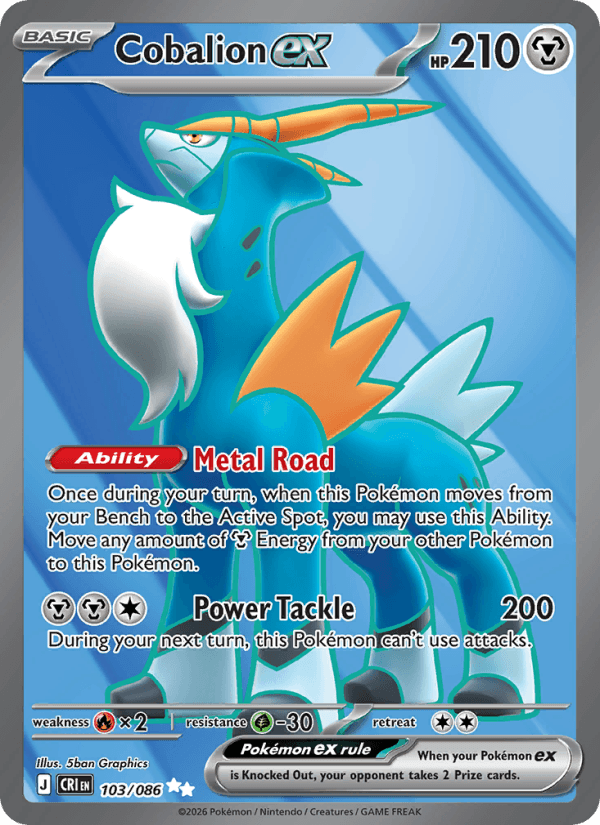 Cobalion ex — Pokémon card