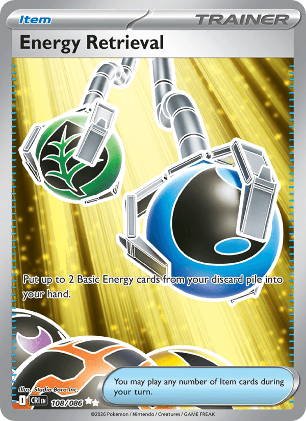 Energy Retrieval — Pokémon card