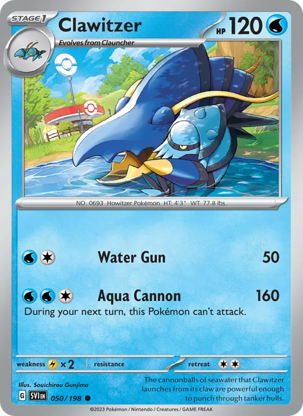 Clawitzer — Pokémon card