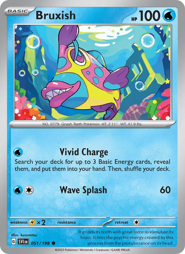 Bruxish — Pokémon card