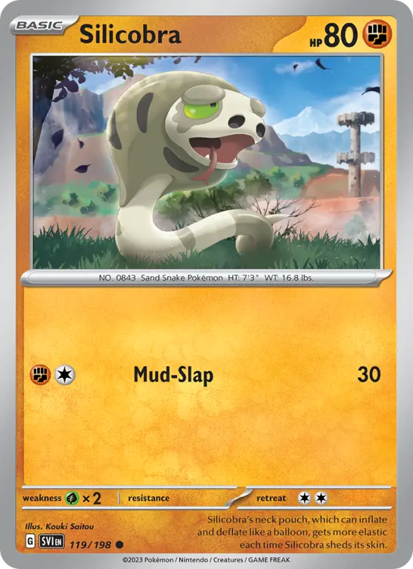 Silicobra — Pokémon card