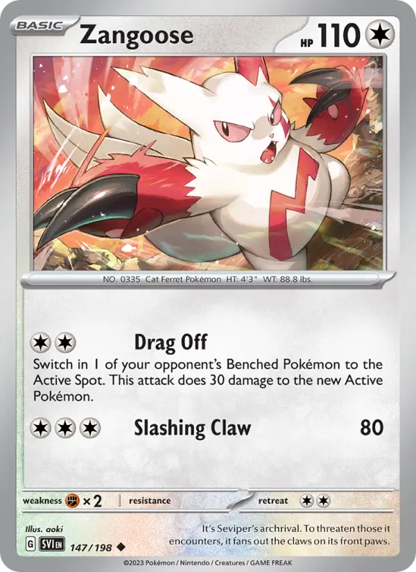 Zangoose — Pokémon card
