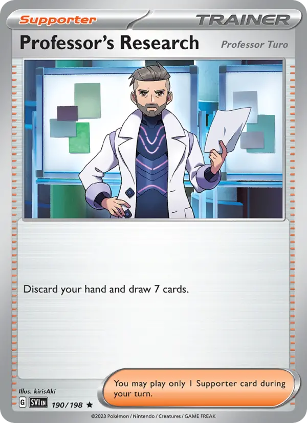 Professor's Research — Pokémon card