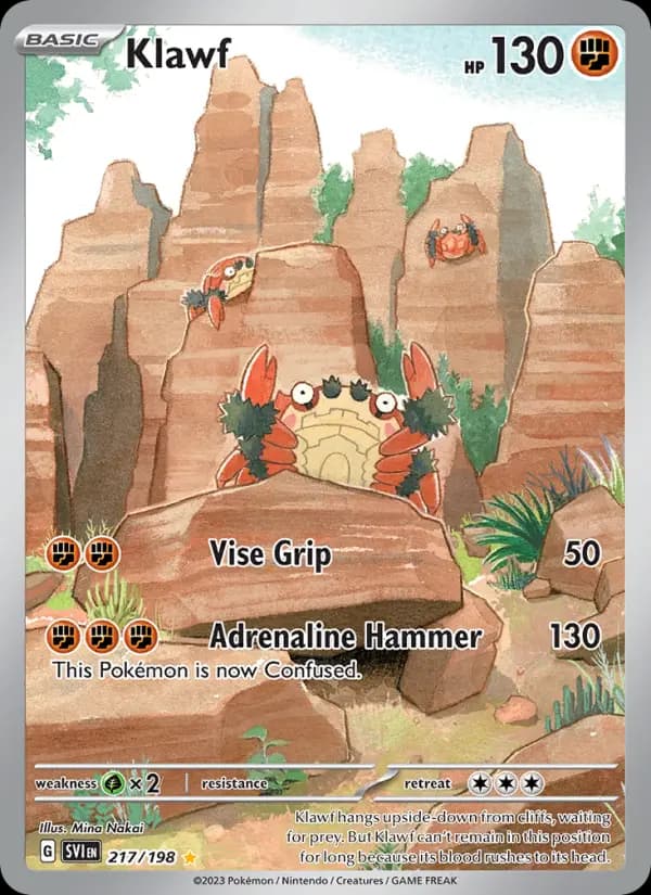 Klawf — Pokémon card