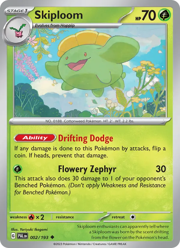Skiploom — Pokémon card