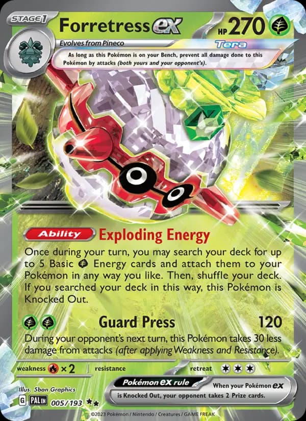 Forretress ex — Pokémon card