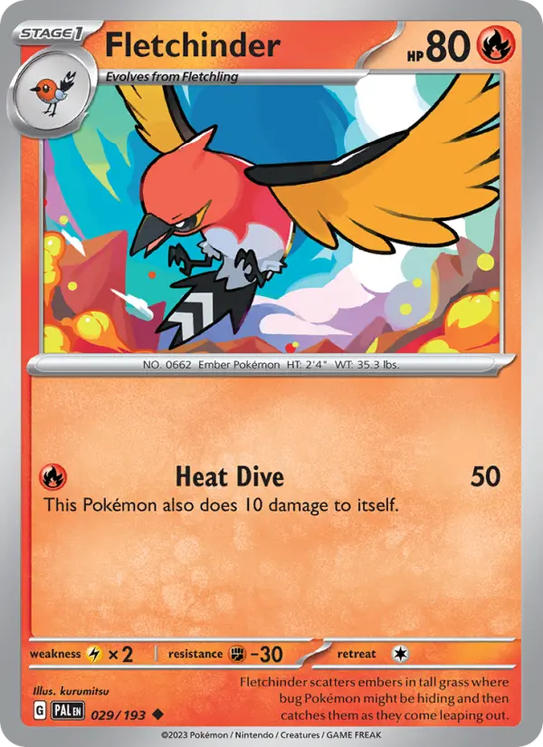 Fletchinder — Pokémon card