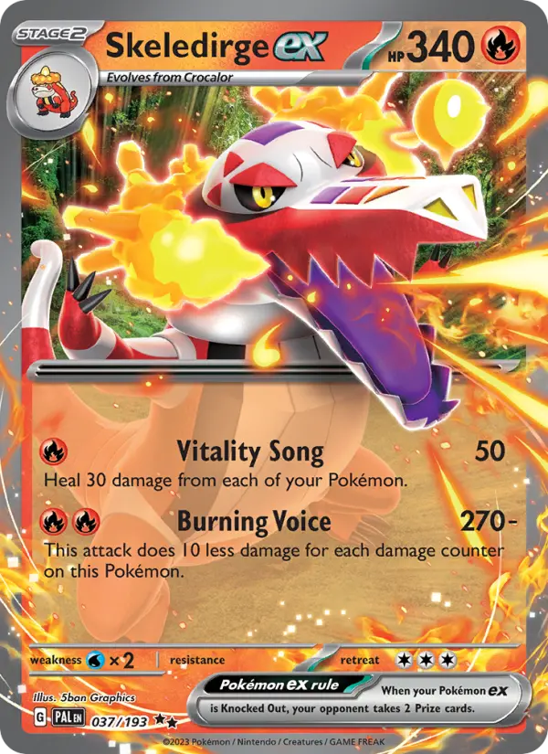 Skeledirge ex — Pokémon card