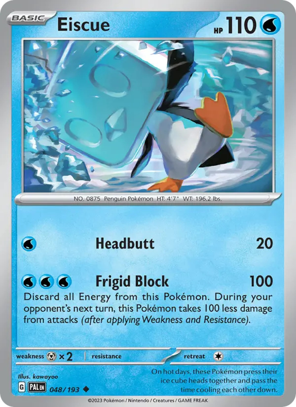 Eiscue — Pokémon card
