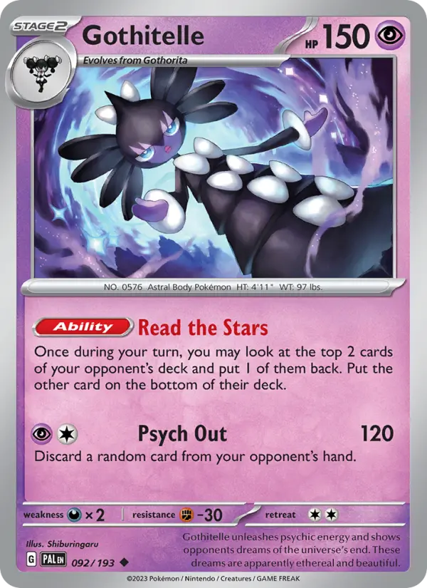 Gothitelle — Pokémon card
