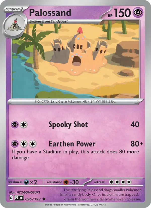 Palossand — Pokémon card