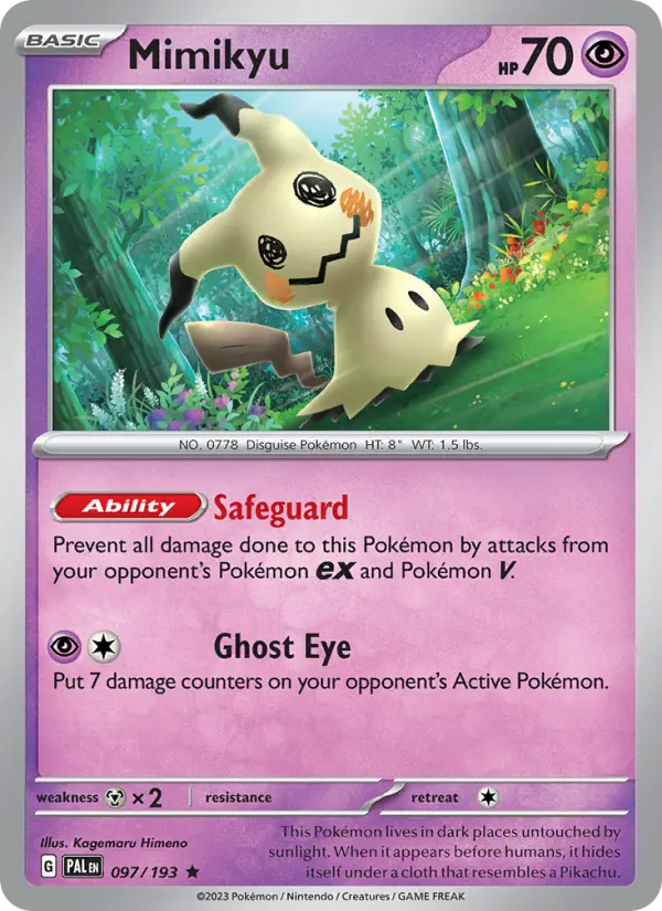 Mimikyu — Pokémon card