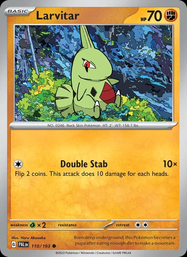 Larvitar — Pokémon card