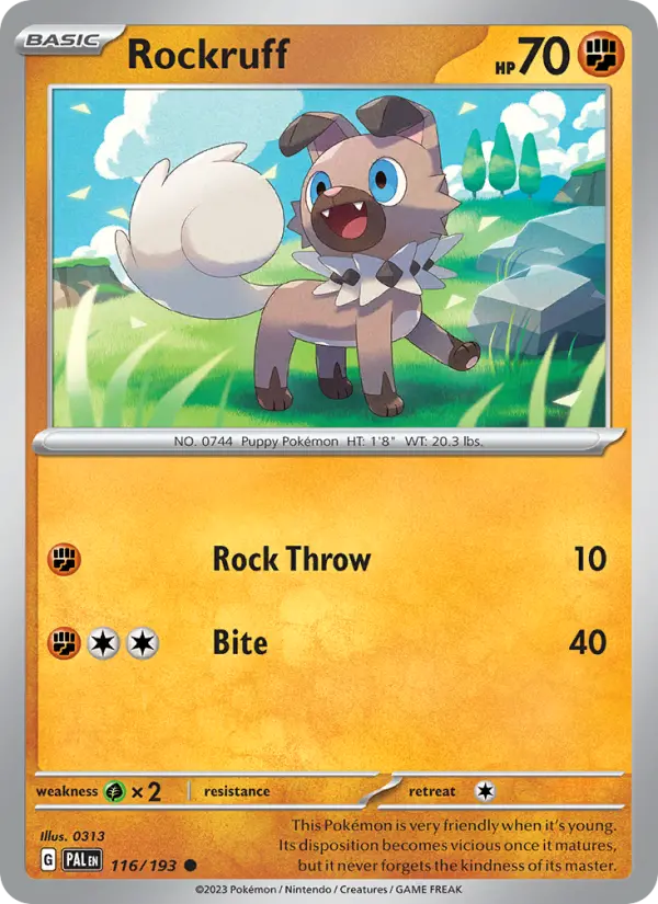 Rockruff — Pokémon card