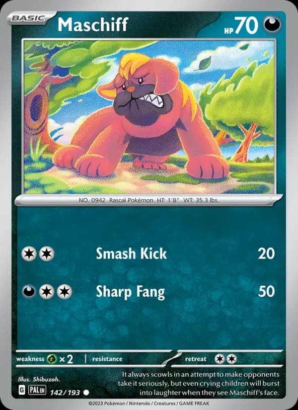 Maschiff — Pokémon card