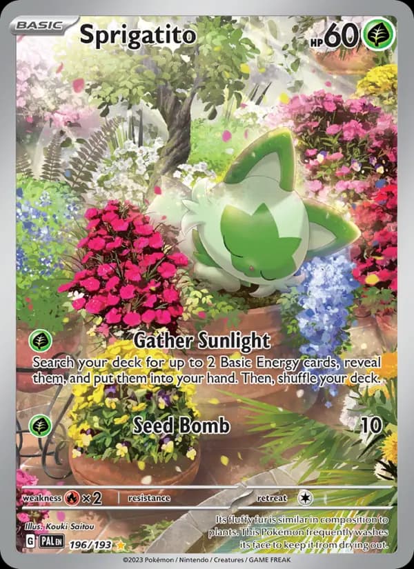 Sprigatito — Pokémon card
