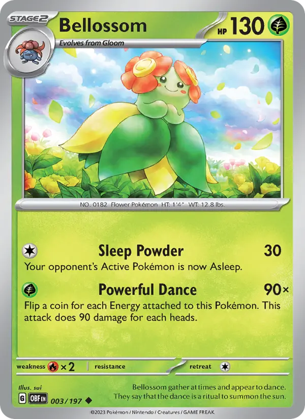 Bellossom — Pokémon card