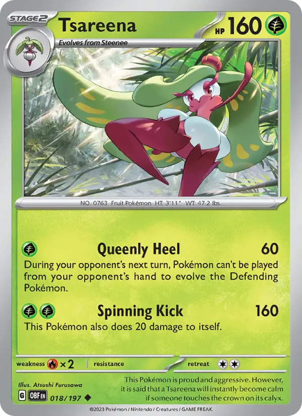 Tsareena — Pokémon card