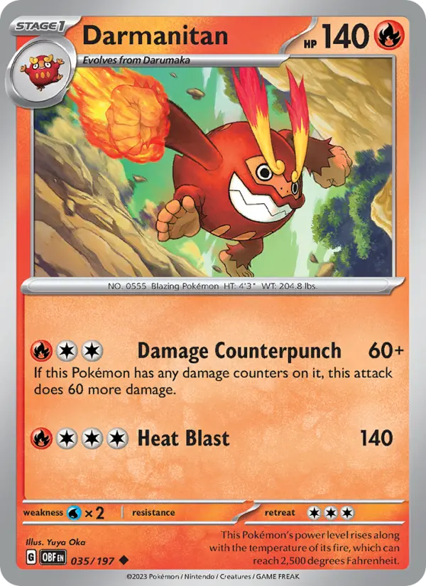 Darmanitan — Pokémon card