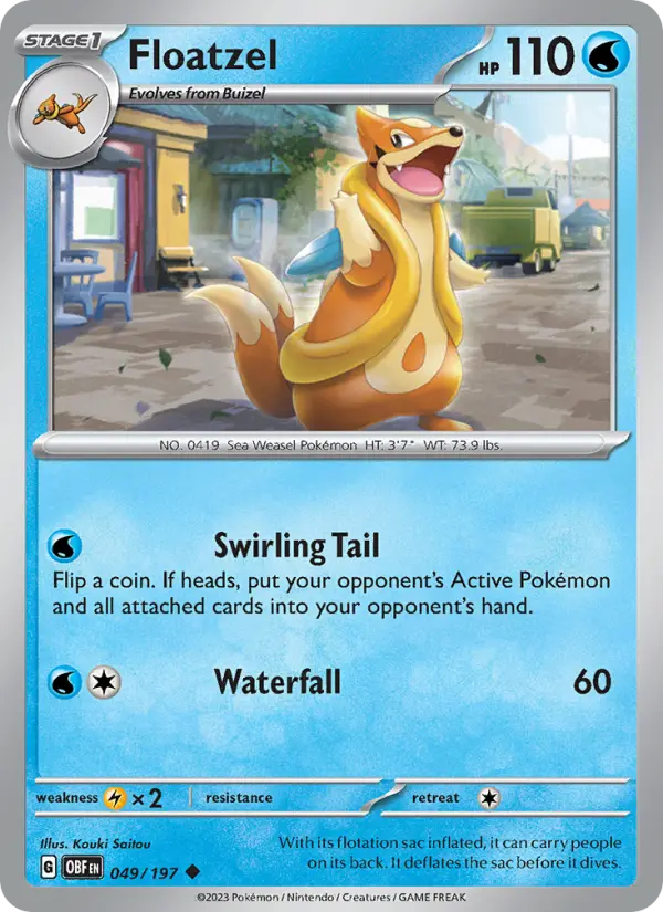 Floatzel — Pokémon card