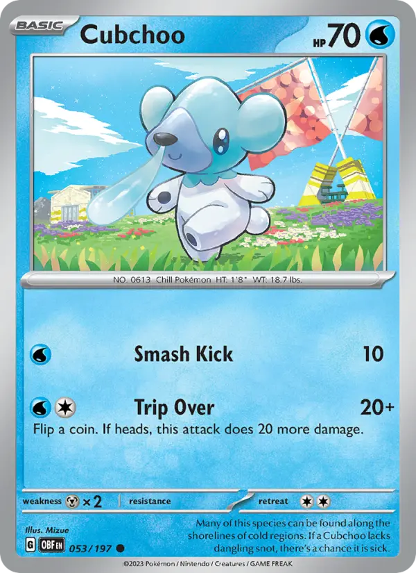 Cubchoo — Pokémon card