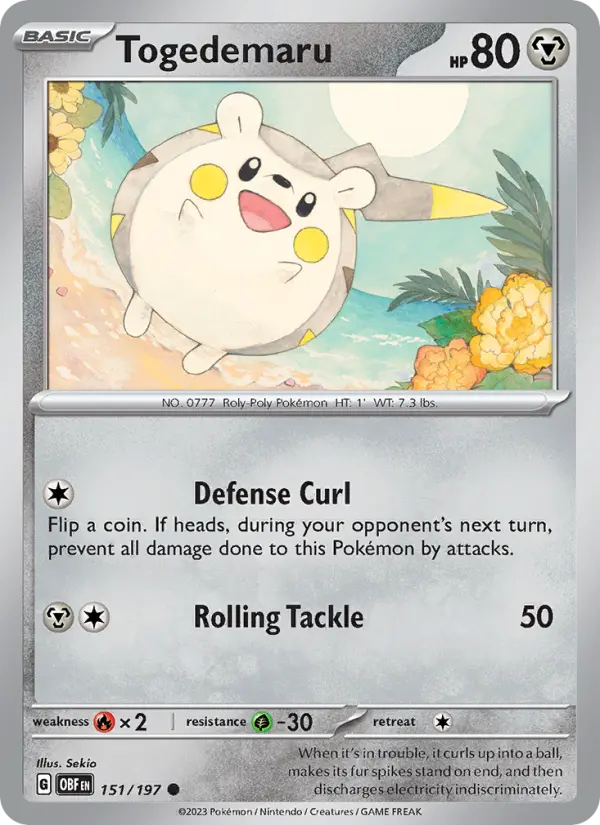 Togedemaru — Pokémon card