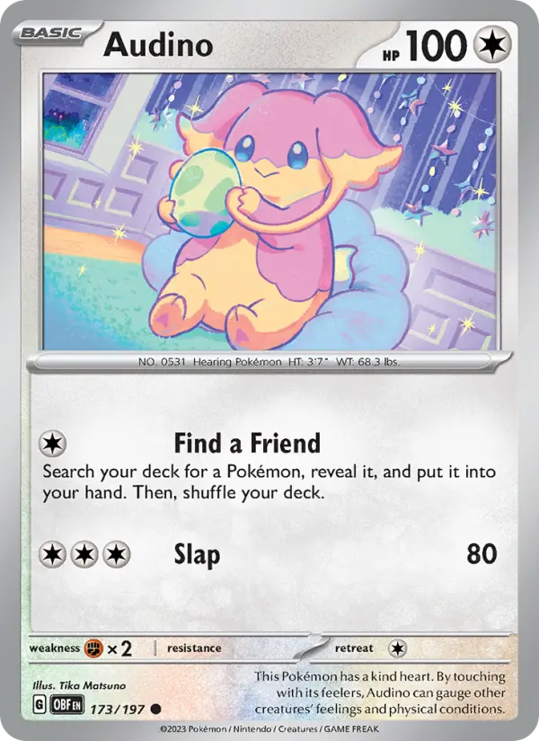 Audino — Pokémon card