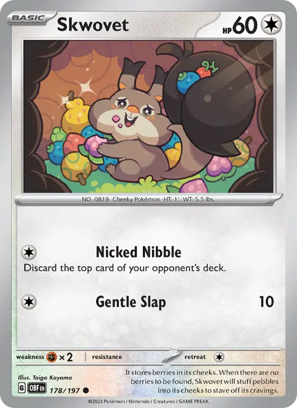 Skwovet — Pokémon card