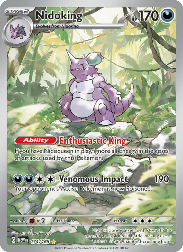 Nidoking — Pokémon card