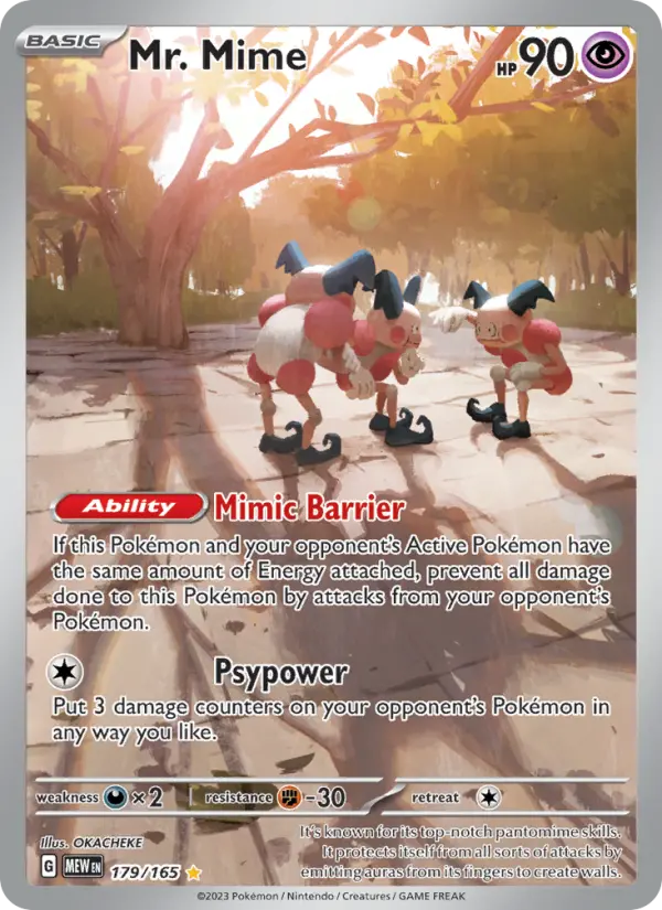 Mr. Mime — Pokémon card