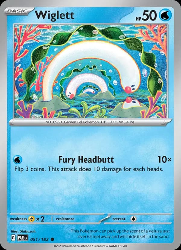 Wiglett — Pokémon card