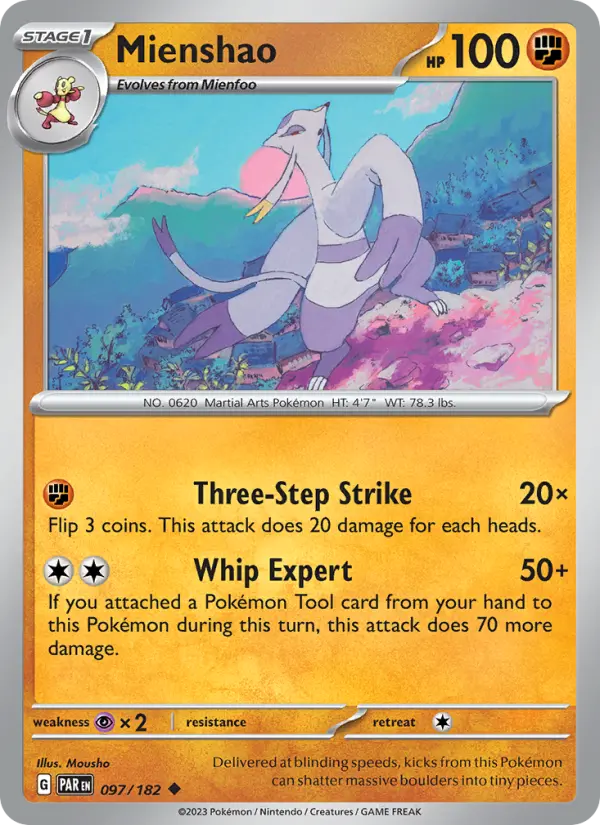 Mienshao — Pokémon card