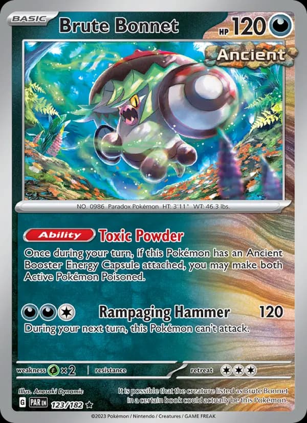 Brute Bonnet — Pokémon card