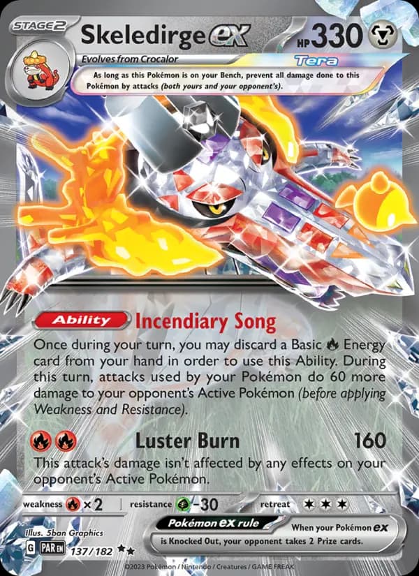 Skeledirge ex — Pokémon card