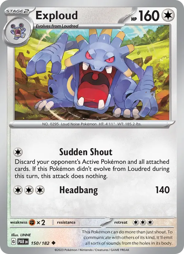 Exploud — Pokémon card