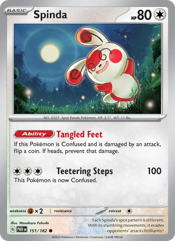 Spinda — Pokémon card